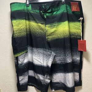 Men’s Swimsuit, Rasta Colors, Size 38